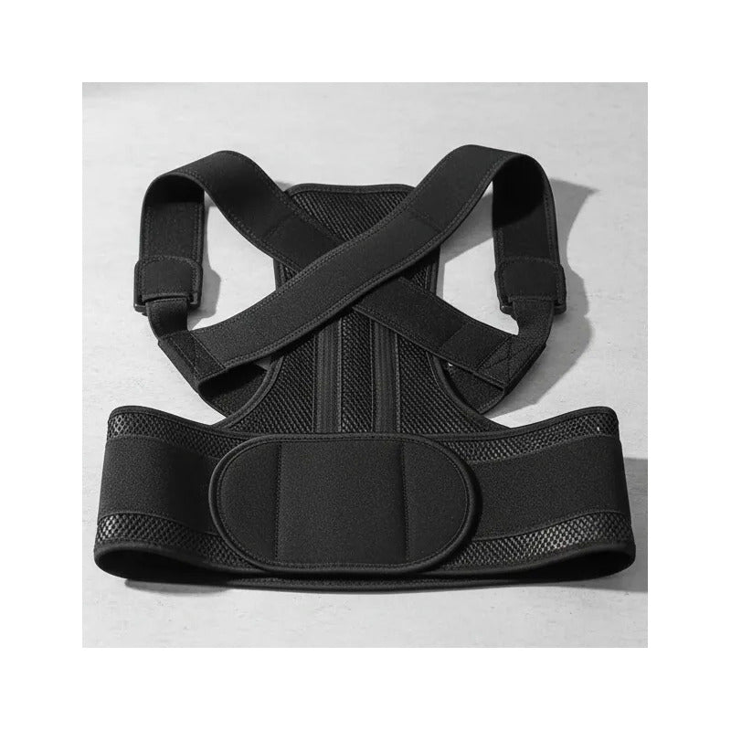 Faja Corrector Postura Espalda Corregidor Espalda Unisex Negro Estándar